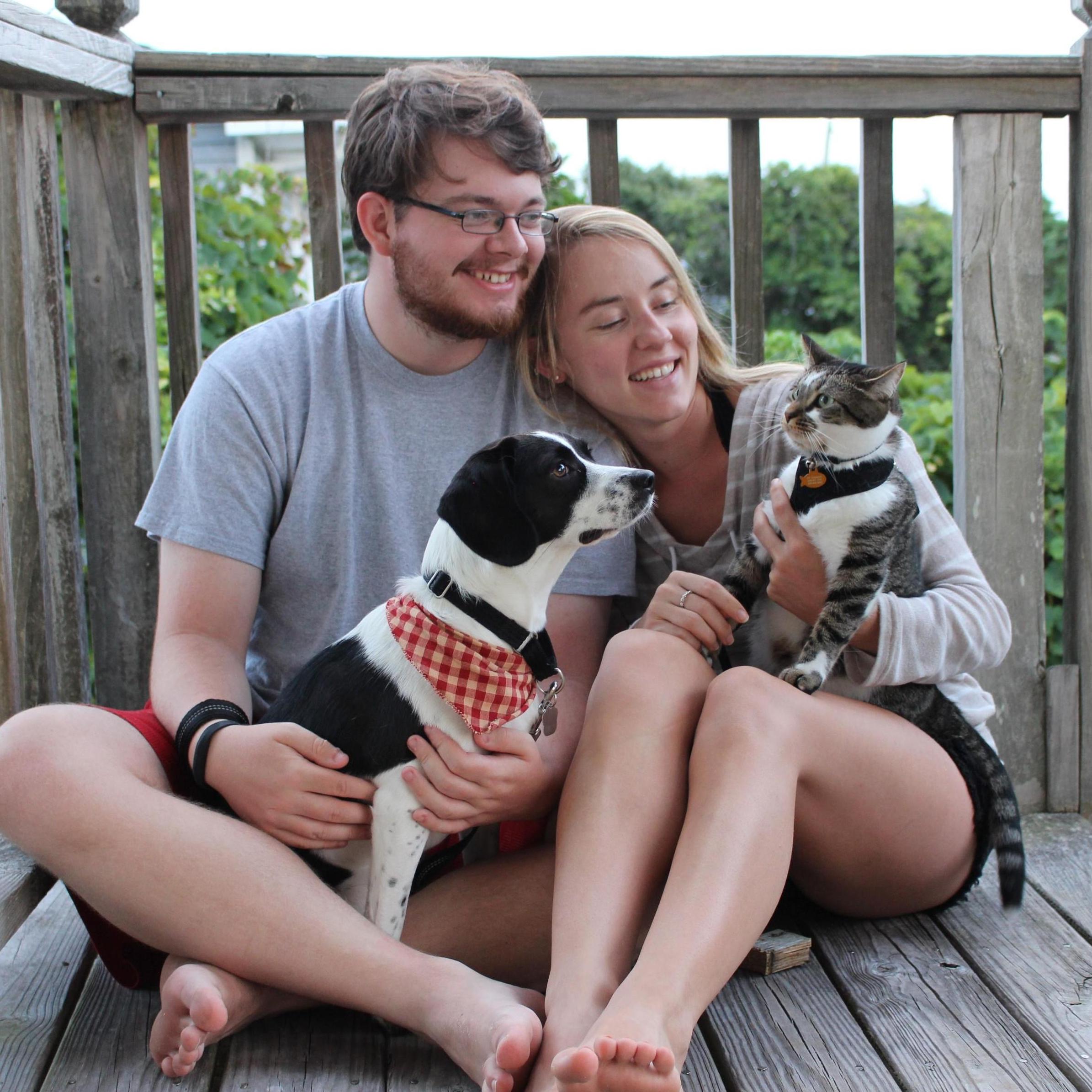 Abby, Shane, Nelly (dog), and Juneau (cat)
Summer 2019