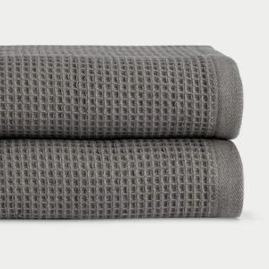 Charcoal Waffle Hand Towels