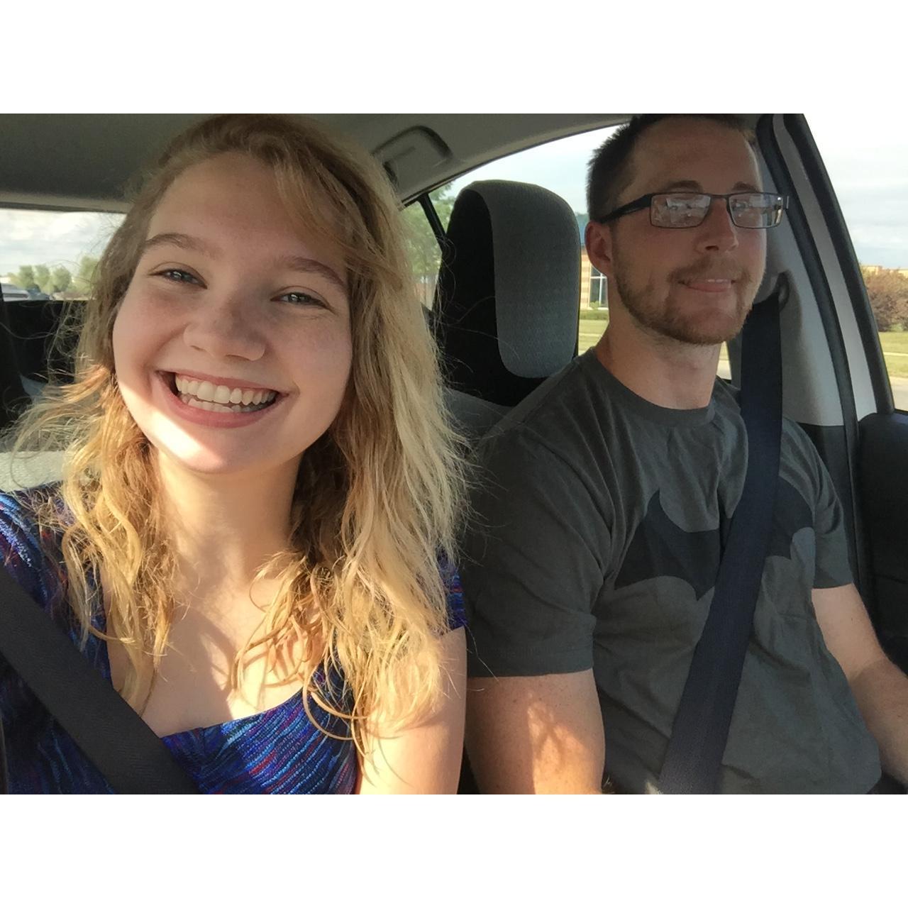 Lease signing and tours of our 3rd- and final- apartment together!