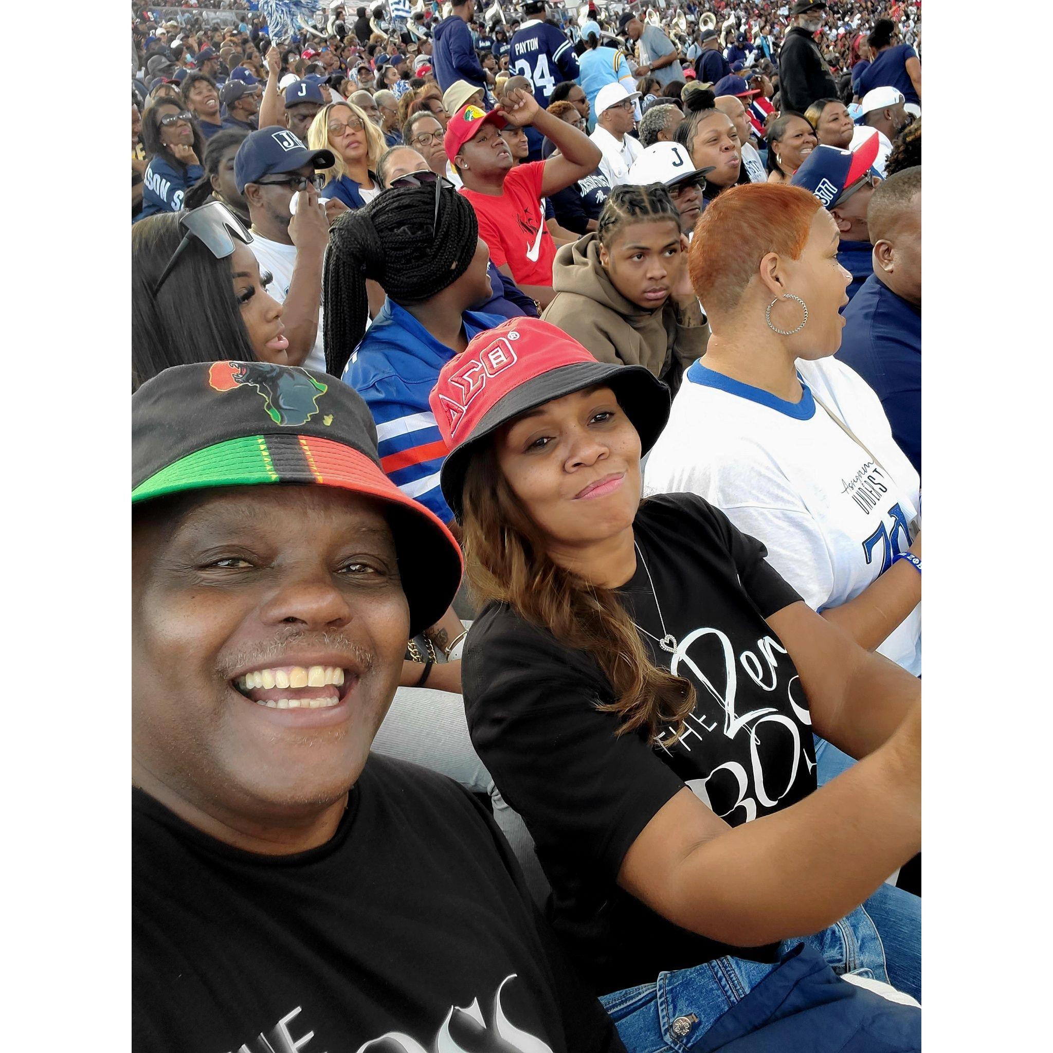 Having a great time at Jackson State HBCU game