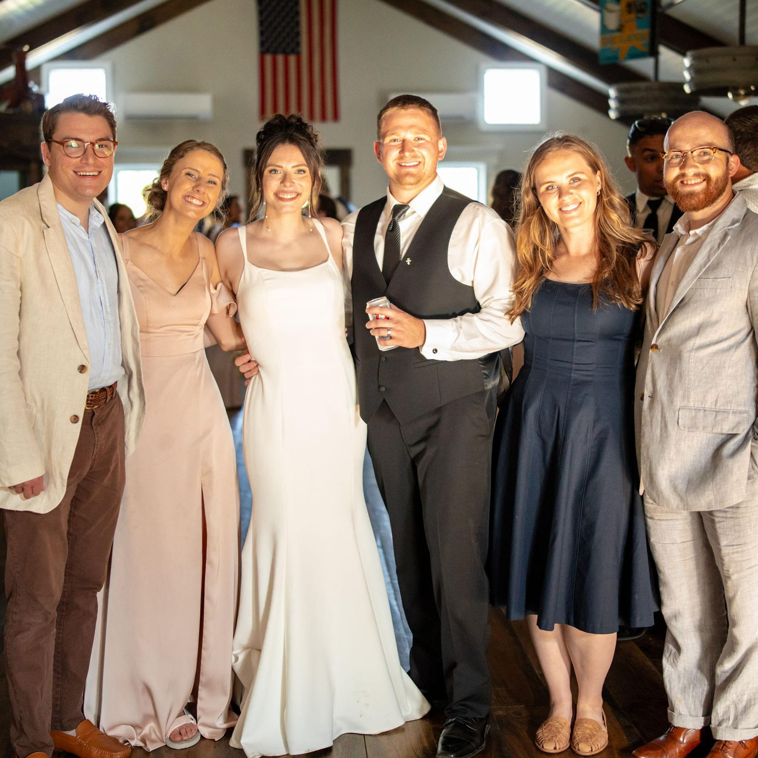 August 19, 2023 - Celebrating Lexie, Bernie's Matron of Honor, and Jake at their wedding with SOT/Sem friends, Henry and Katie!