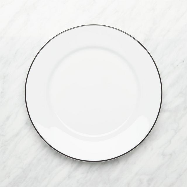 Aspen Black Band Dinner Plate
