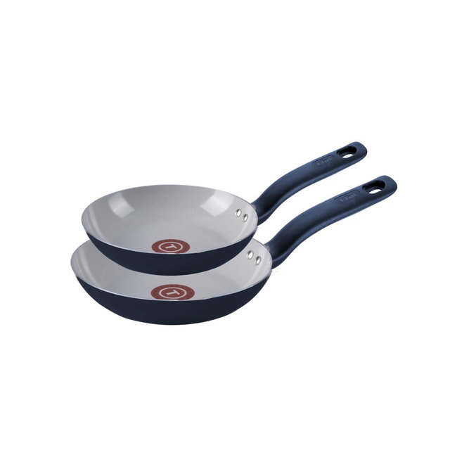 T-Fal Culinaire Ceramic Nonstick 8" 10" 2PK Frypan Set