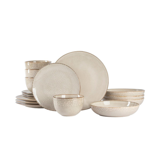 Gibson Elite Matisse 16-Piece Dinnerware Set, Service for 4