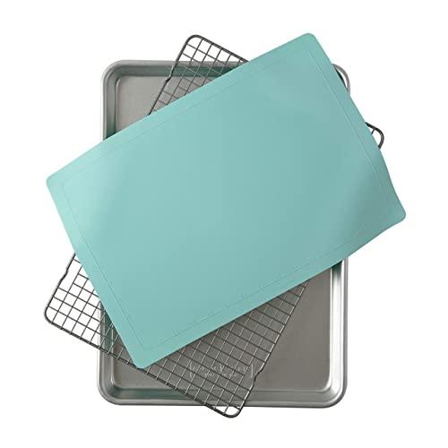 Nordic Ware 3-Piece Cookie Set, Aqua Baking Mat