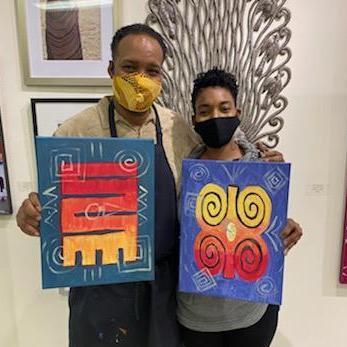 2nd Date - Testing our Paint Skills