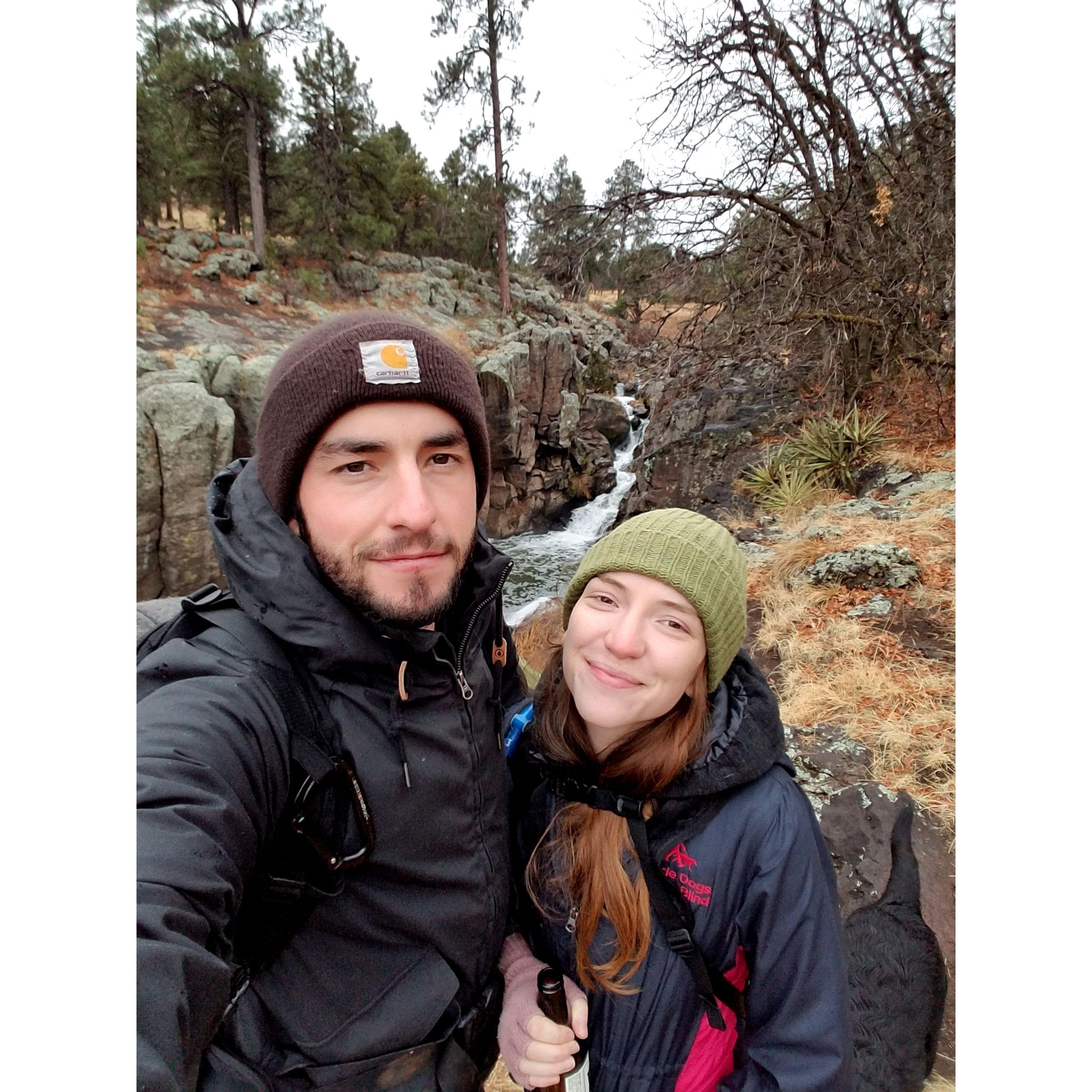 One of the few waterfalls in Flagstaff