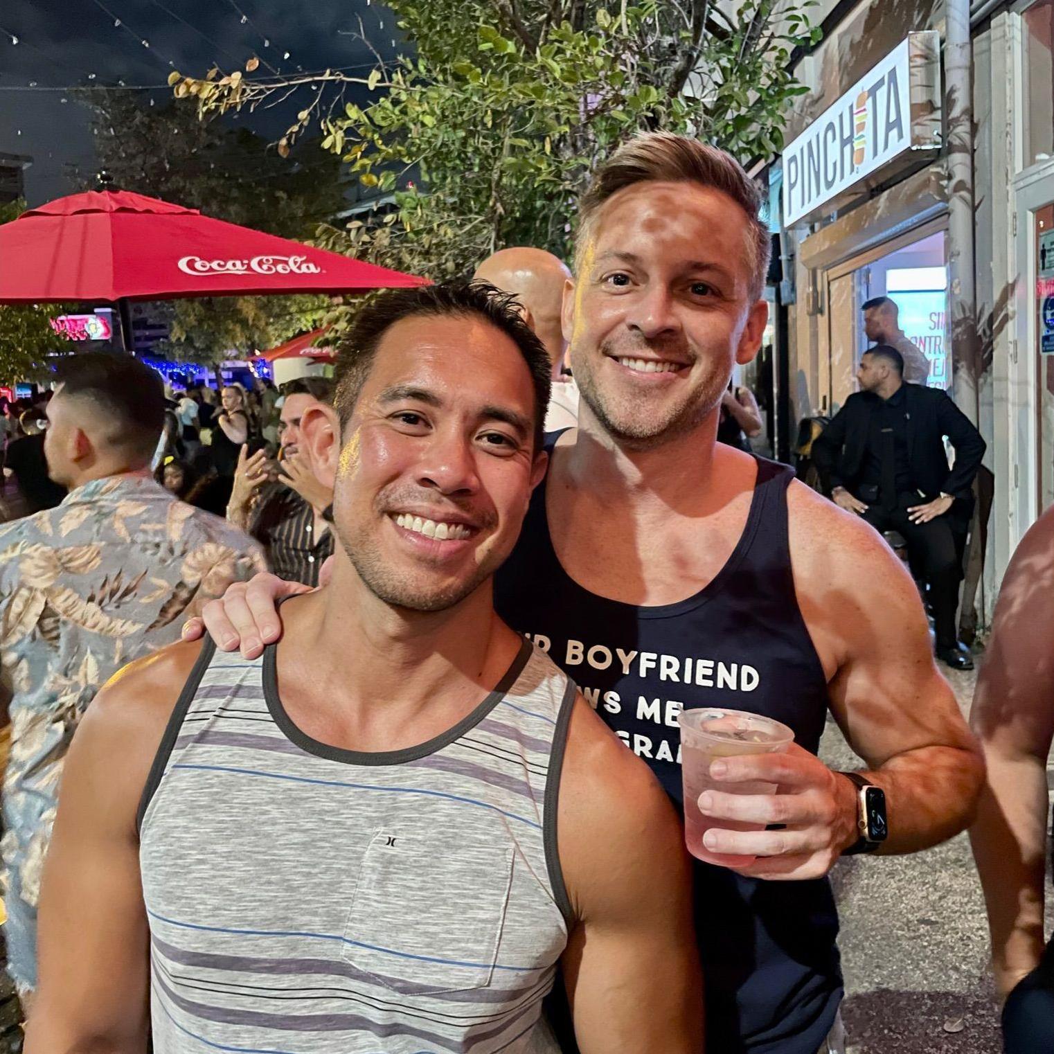 Enjoying the night life in San Juan, PR.