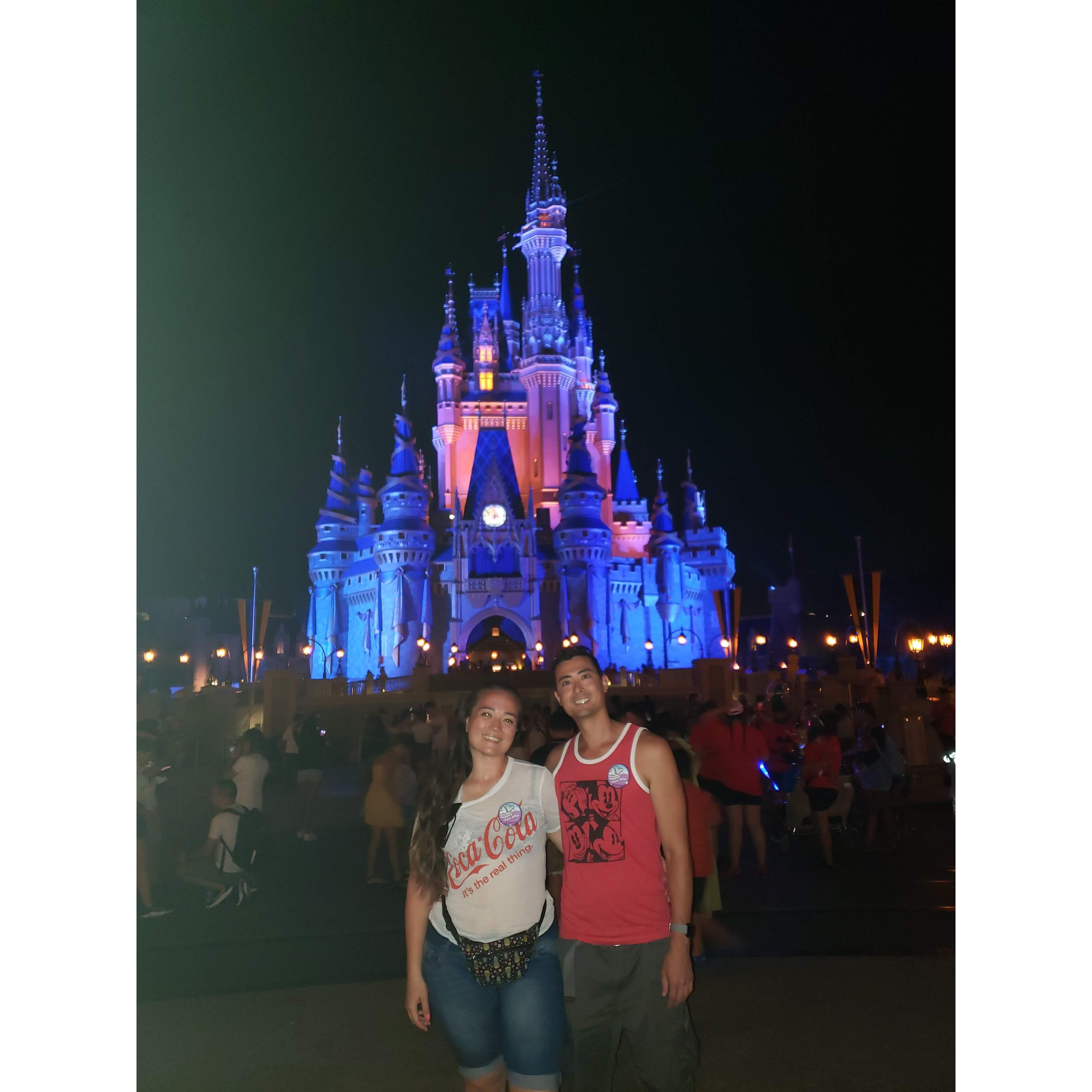 We're engaged! July 2021 WDW Magic Kingdom after fireworks we both proposed lol