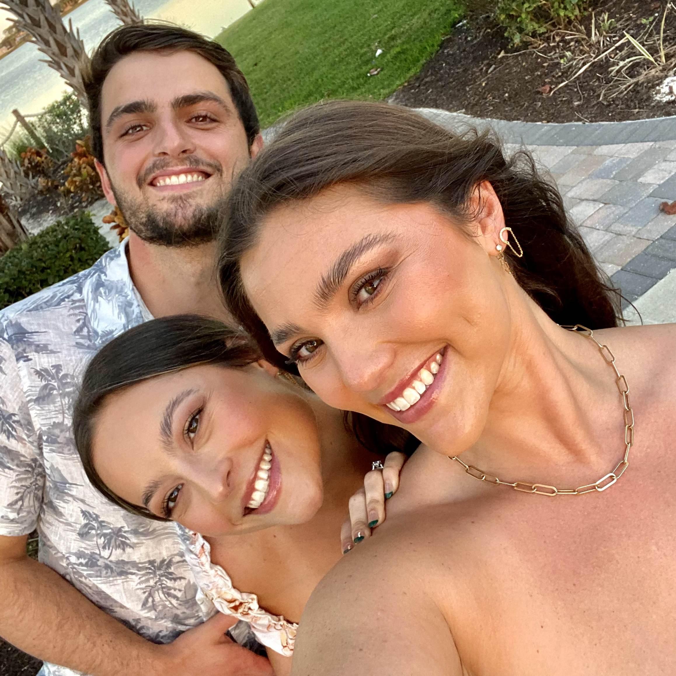 Us and Caroline at our engagement party! 