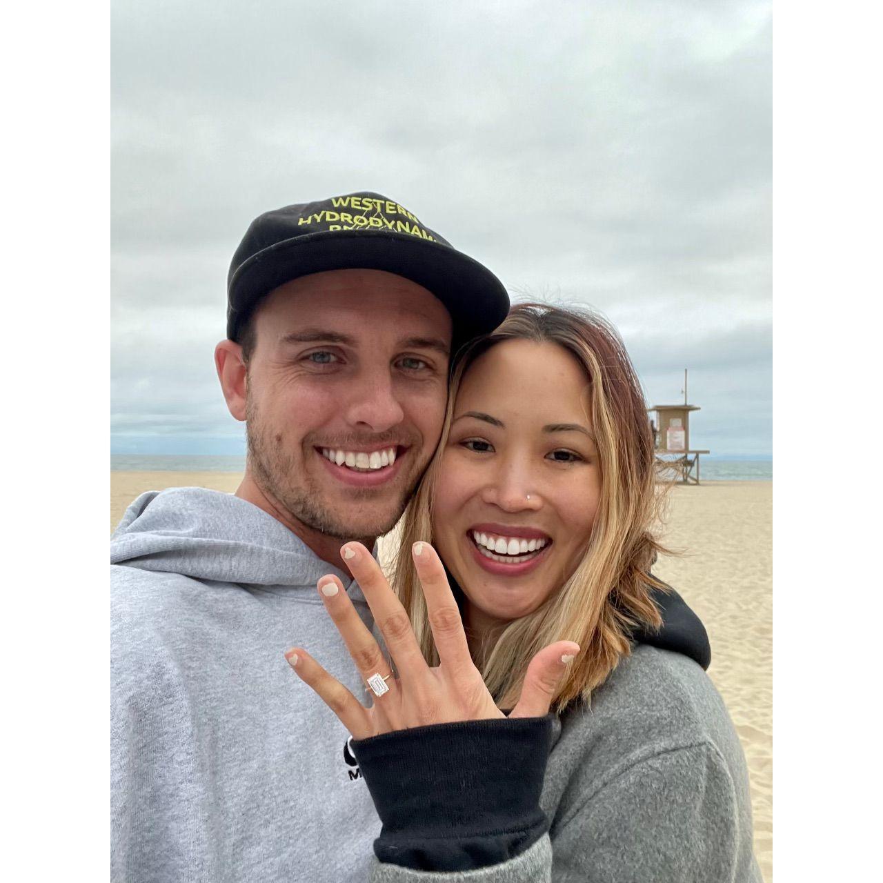 Moments after I said "Yes!" ...the sweetest moment of my life! | June 10, 2023 | Newport Beach