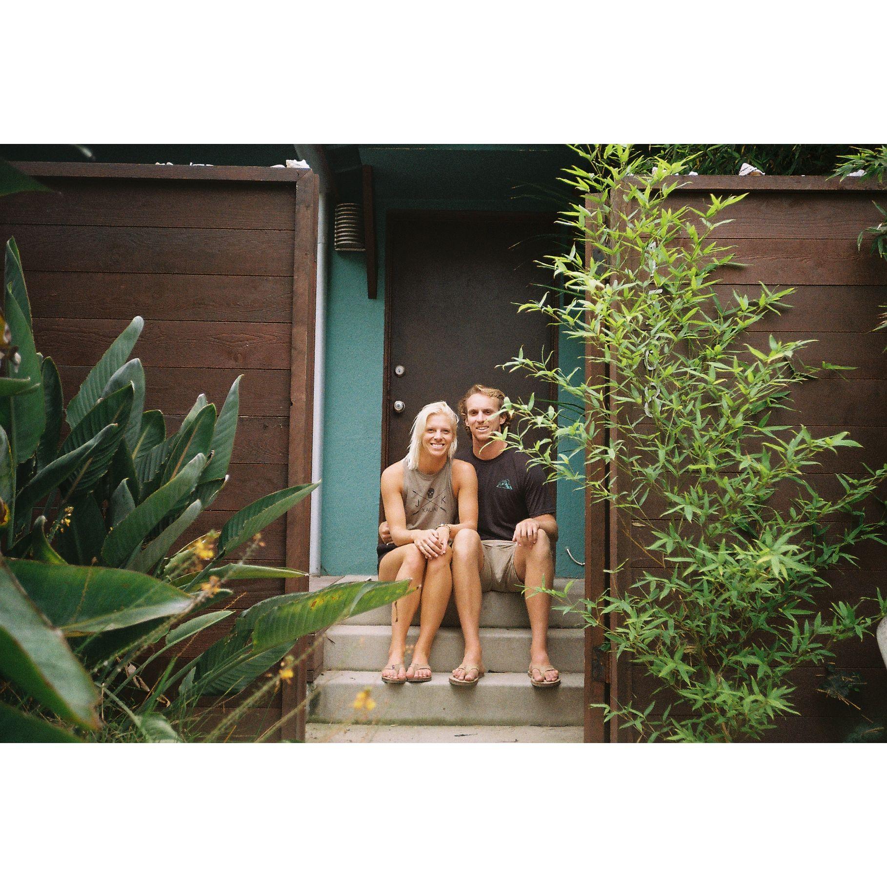 Our first home together in Leucadia, CA