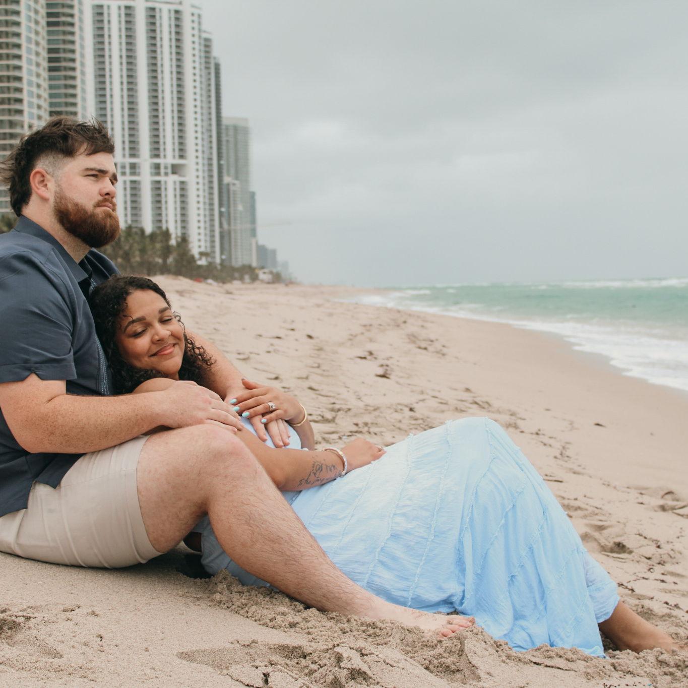 Miami photos, except my dress was soaking wet and the wind was insane!