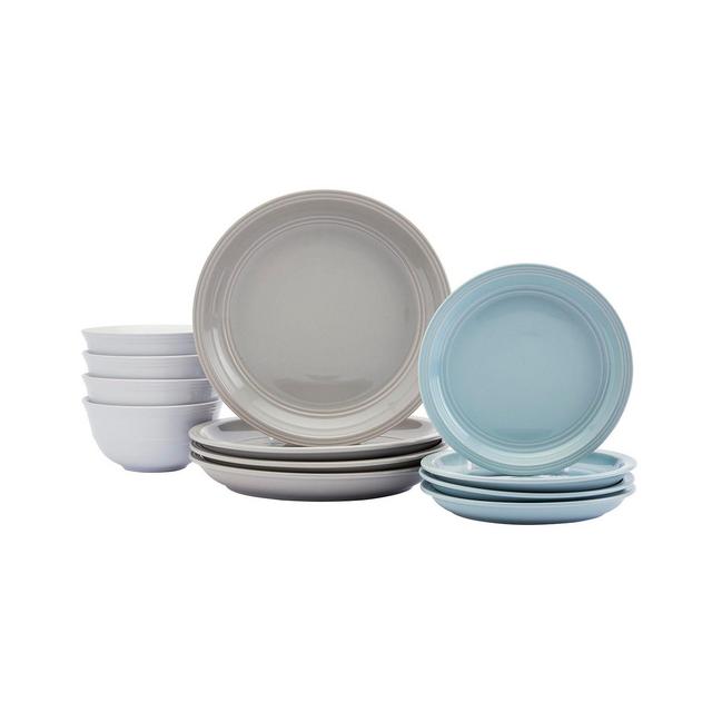Farmhouse Multicolor 12-PC Dinnerware Set, Service for 4