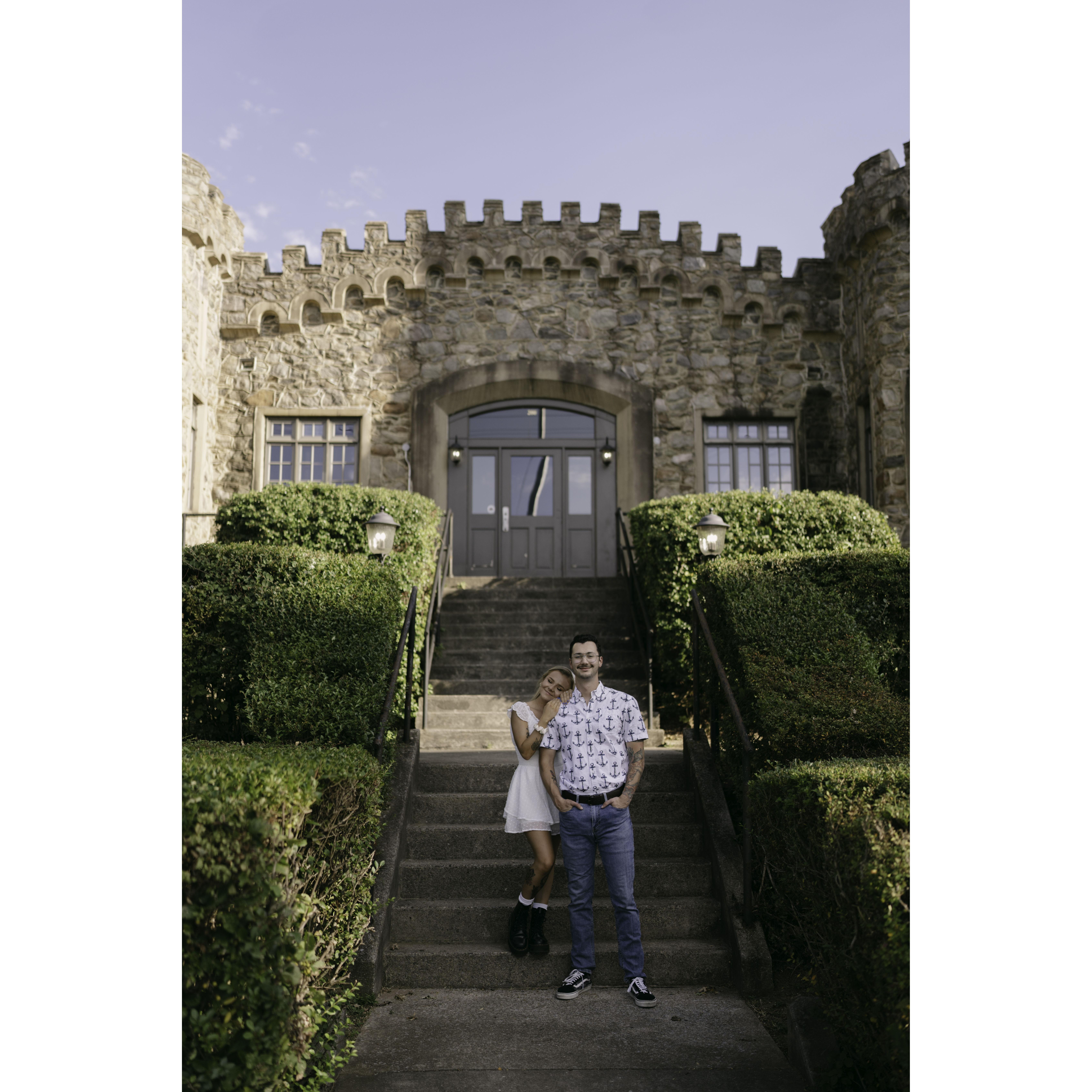The castle made for a great backdrop