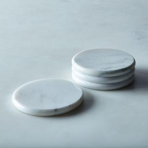Round Vermont Marble Coasters (Set of 4)