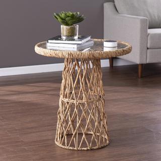 Nyborn Water Hyacinth Accent Table