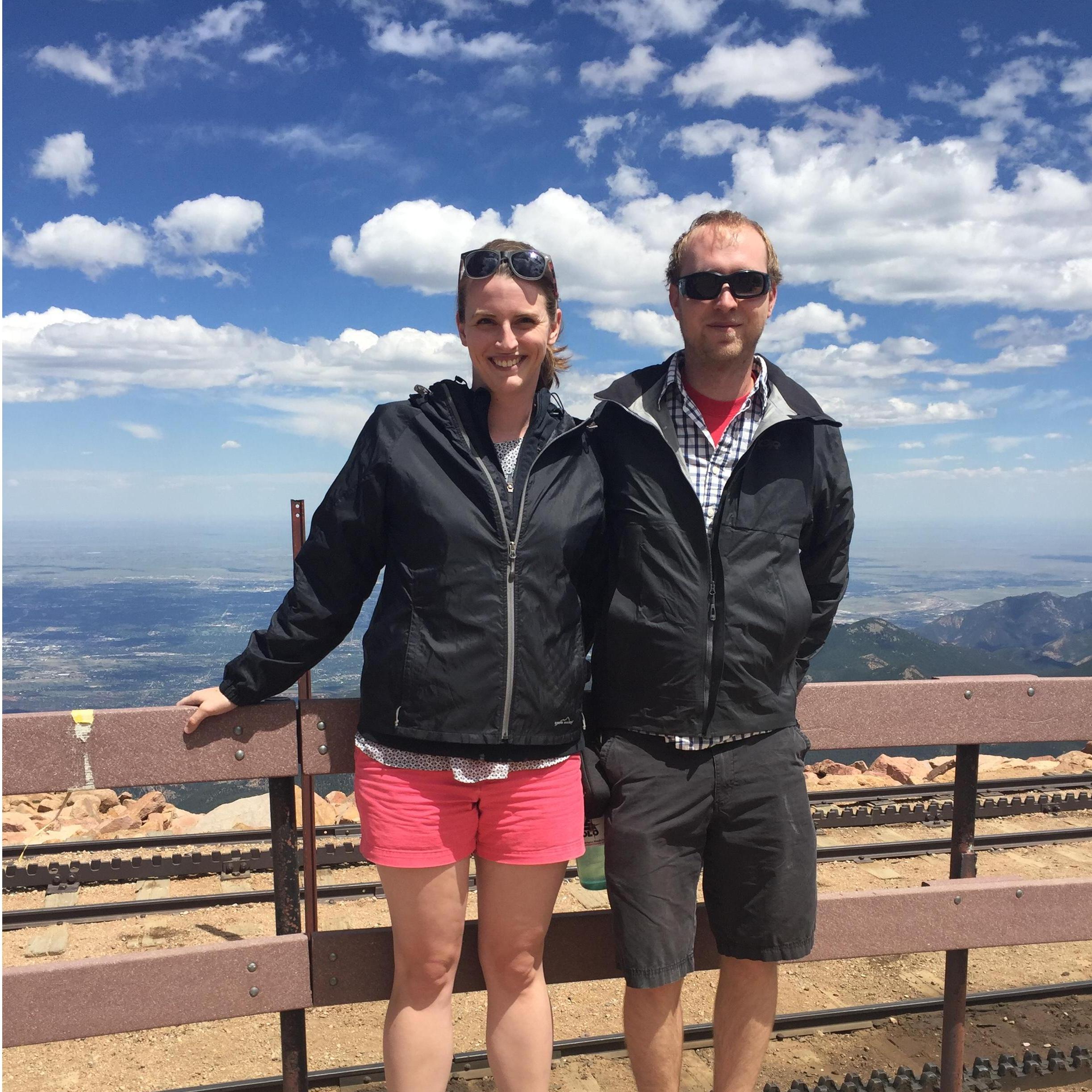 At the top of Pike's Peak, 2016