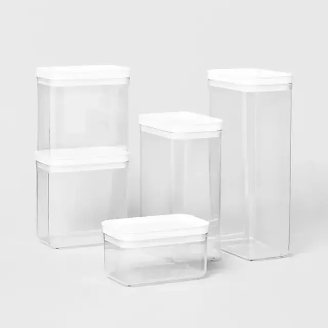 5pc Airtight Canister Set White - Brightroom™