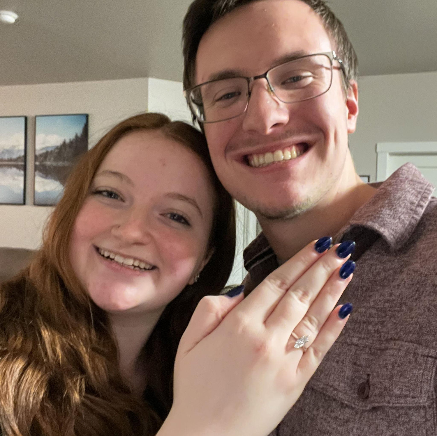 The night we got engaged!