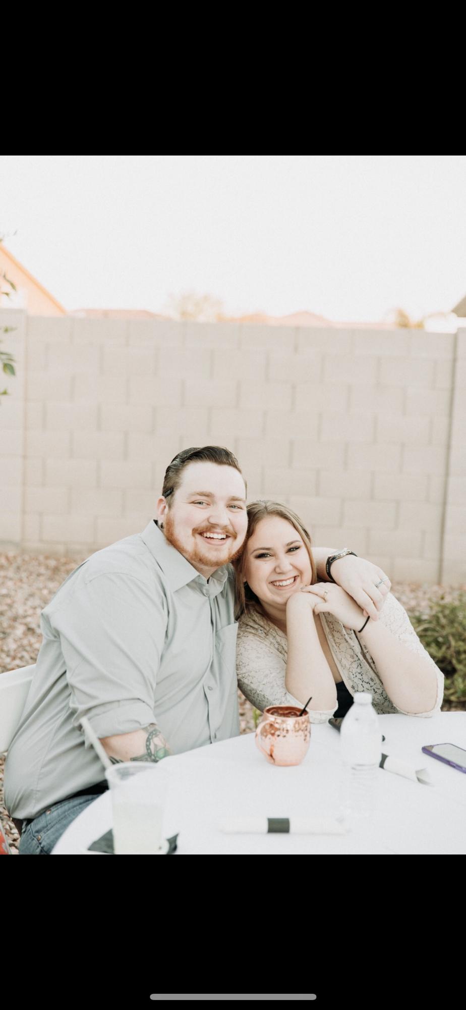 A very nice picture of us from our friend's wedding!