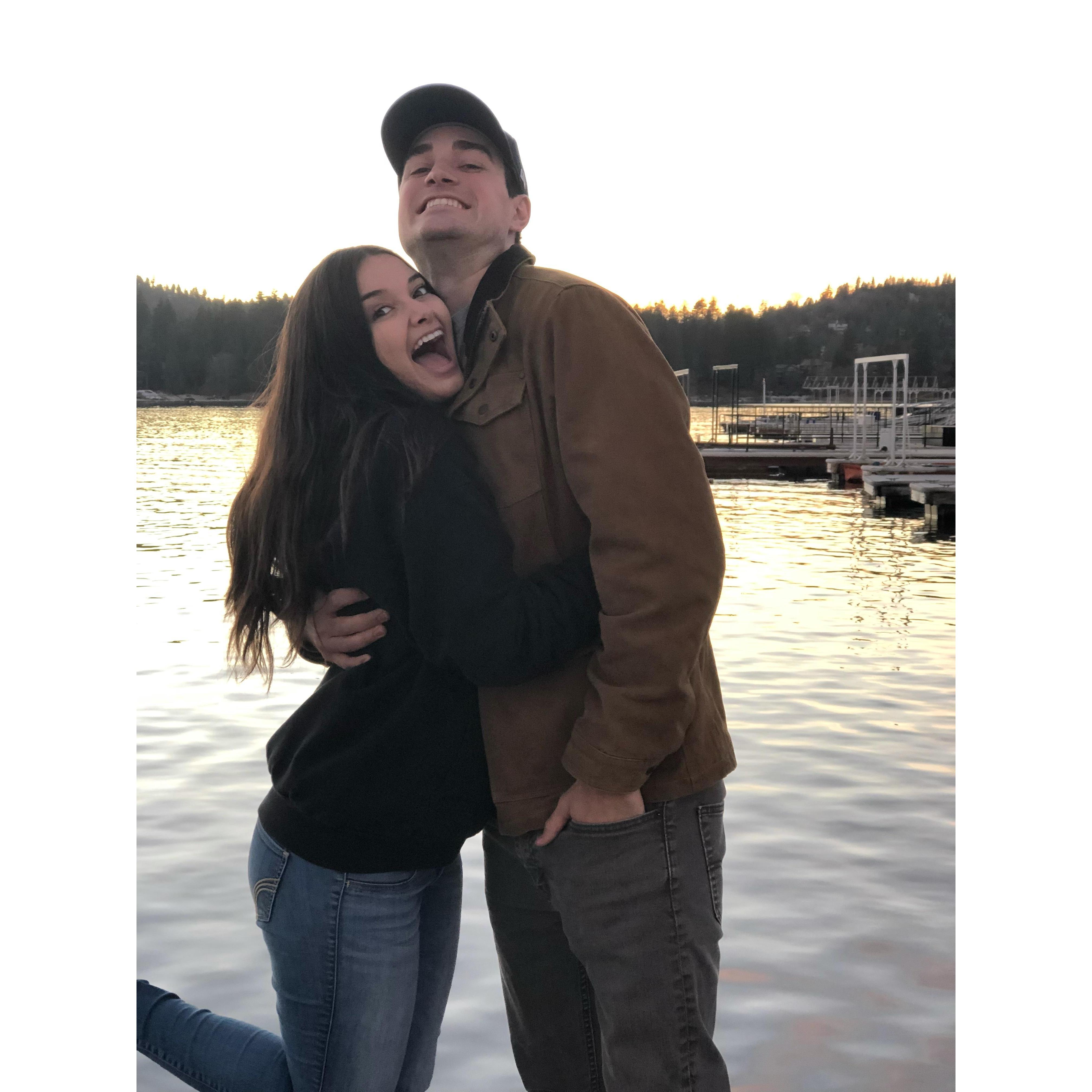 Little did I know Kyle would propose on this dock a few years later!