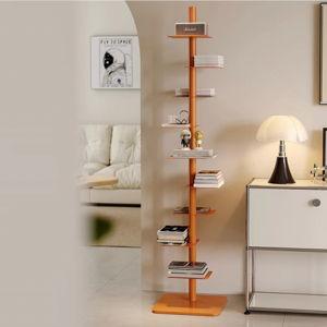 Modern Mid-Century Carbon Steel Invisible Spiral Bookshelf 9-Tier Display Rack Corner Storage Rack For Home Office