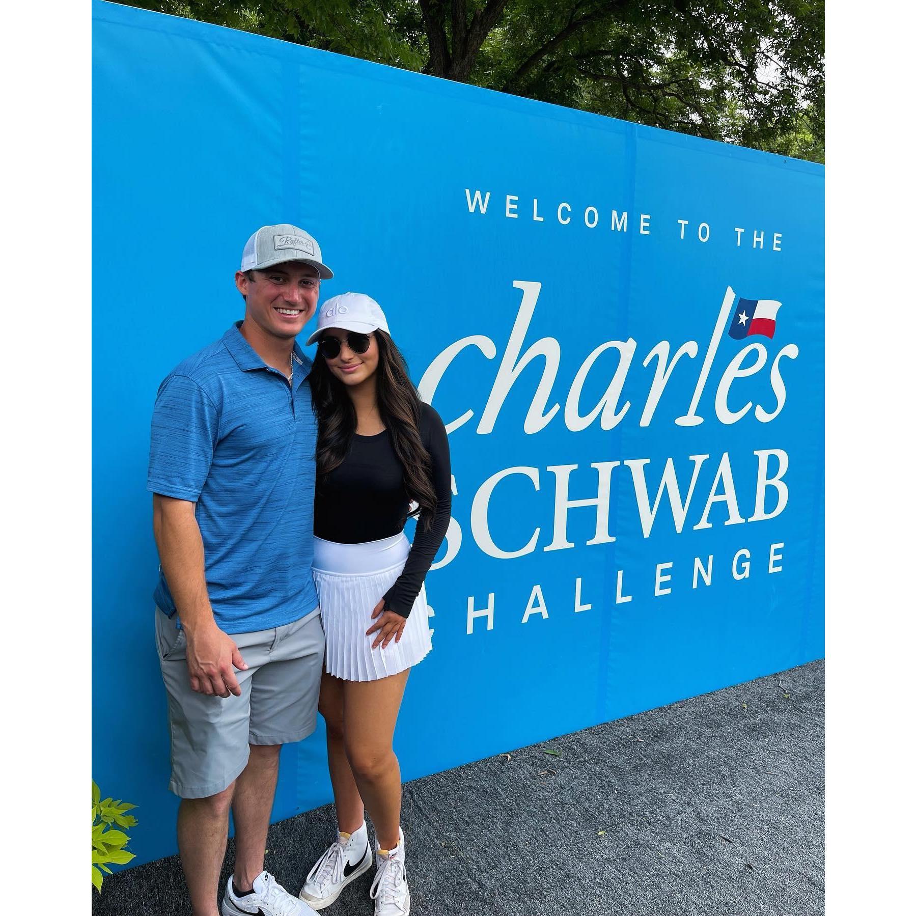 Celebrated Justin's 24th birthday at the Charles Schwab Challenge!