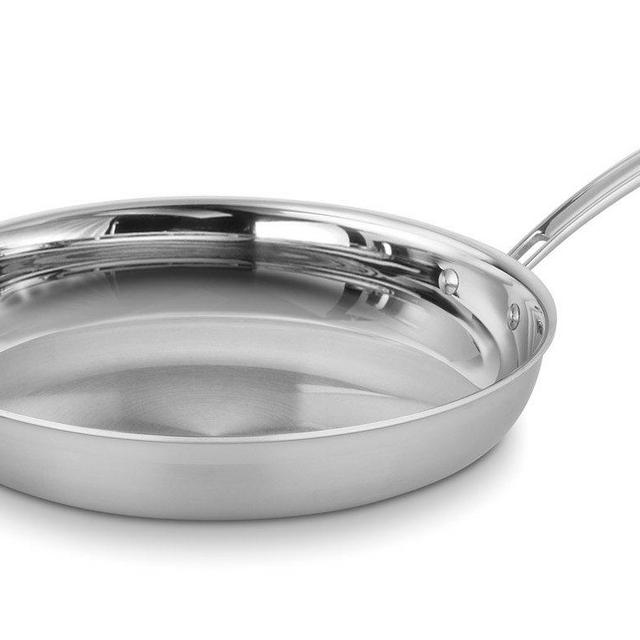 Cuisinart MCP22-30HN MultiClad Pro Stainless 12-Inch Skillet with Helper