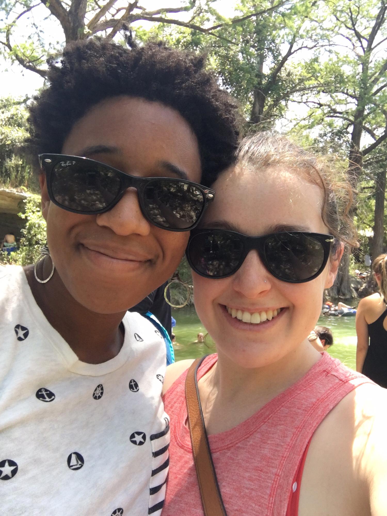 At a lake in Austin, Texas in the hot summer of 2016.
