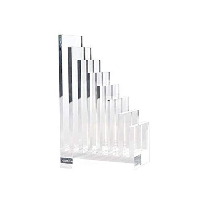 russell+hazel Acrylic Collator and Bookend, Clear, 5” x 8” x 2.5”