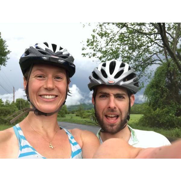 He said he liked to bike! And then there was the hail storm!!