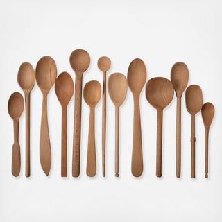 Baker's Dozen Large 13-Piece Wood Spoon Set