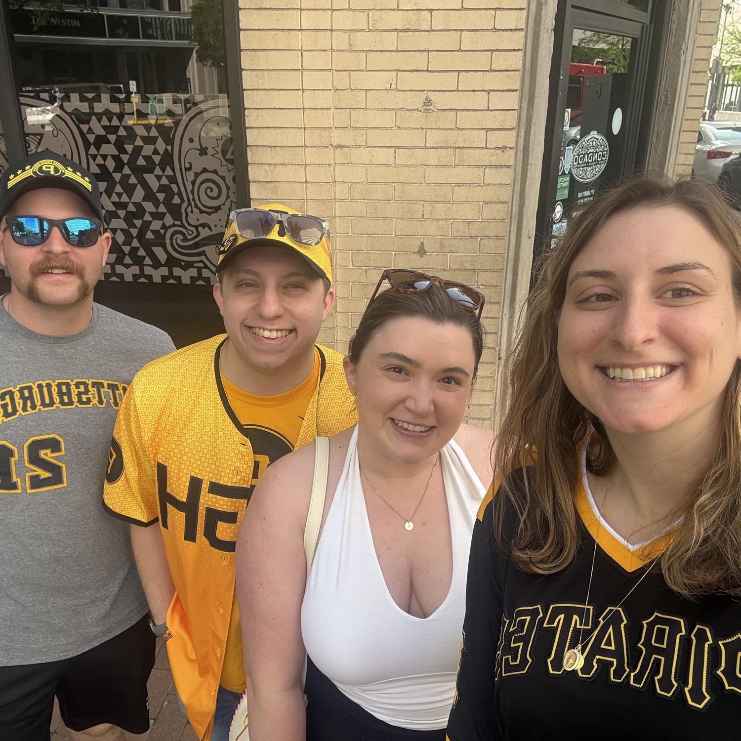 We love catching games with friends. Our first one this season was with Sean and Michaela Frantz!
