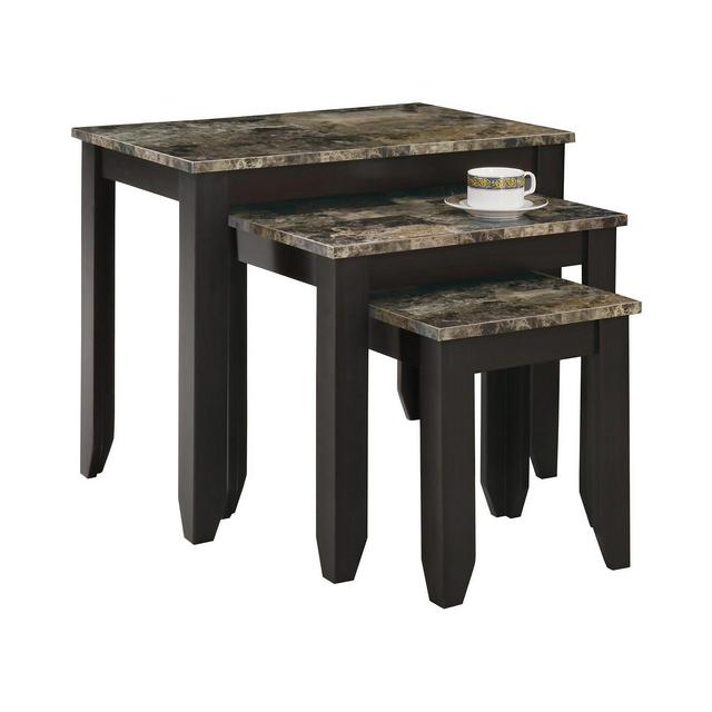 Monarch Specialties 3 Piece Nesting Table Set