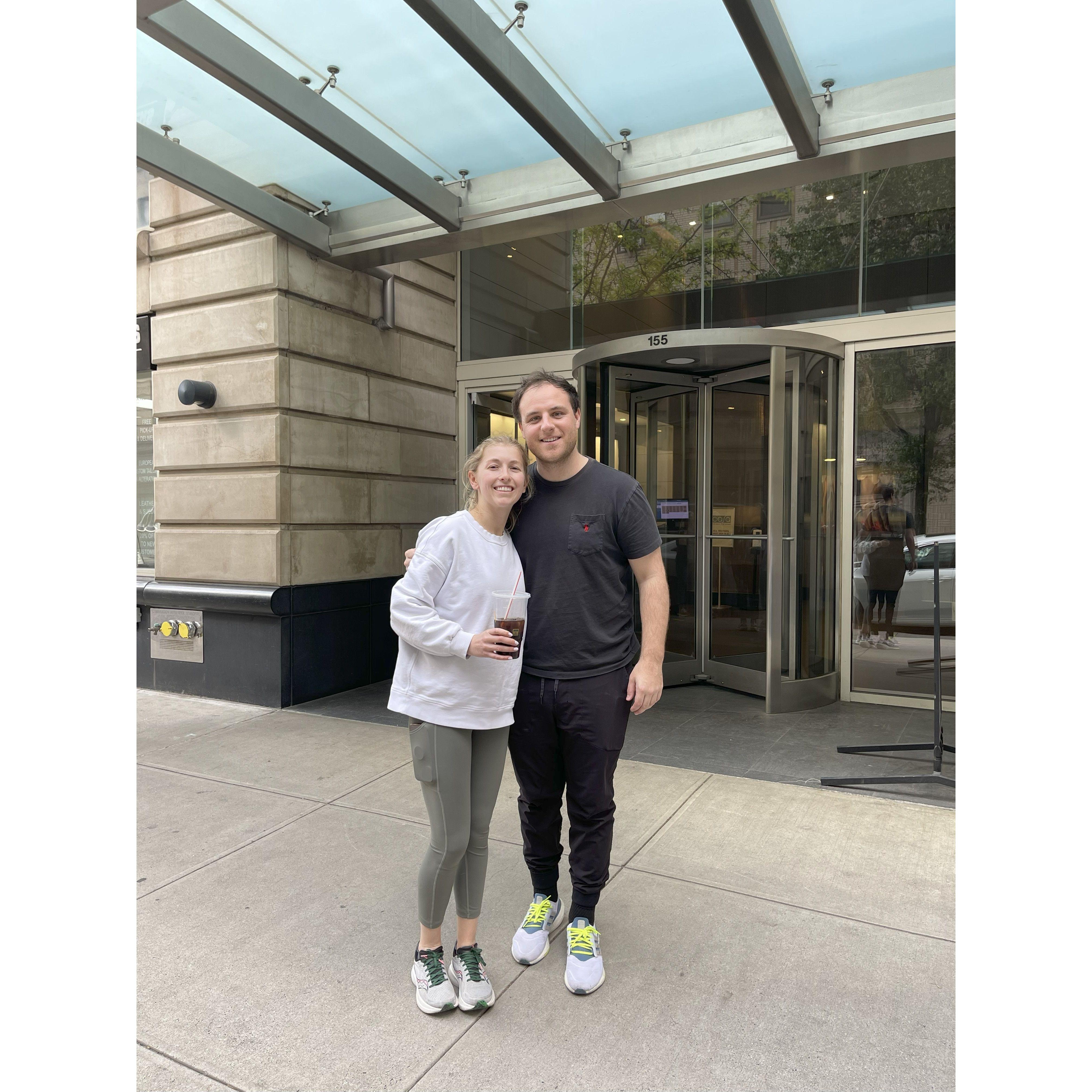 Moving into our first apartment together!