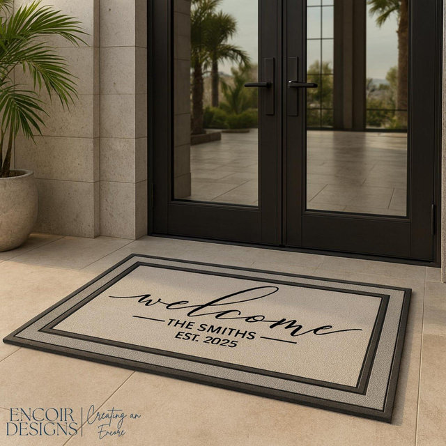 Housewarming Gift / Family Name Gift / Personalized Doormat / Closing Gift / Custom Family Welcome Mat / Wedding Gift / Personalized Gift