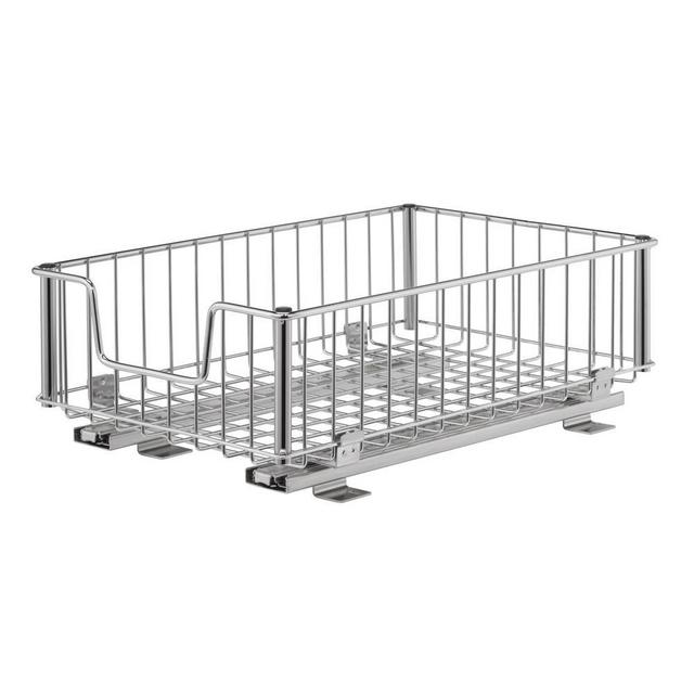 EcoStorage 11.5 in. W x 17.75 in. D x 6.25 in. H Chrome Wire in Cabinet Pull-Out Bottom Mount Wire Drawer