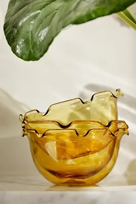 Lilypad Glass Nut Bowl