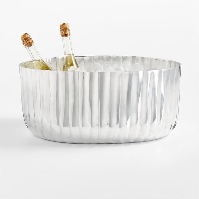 Bash Fluted Silver Beverage Tub