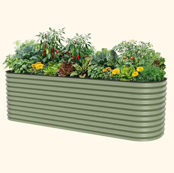 32" Extra Tall 10 In 1 Jumbo Modular Metal Raised Garden Bed Kit