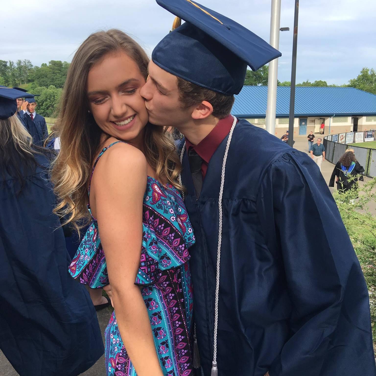 Seth's high school graduation, May of 2017.