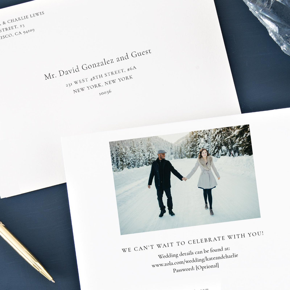 Blake Frame | Black | Zola Save The Dates