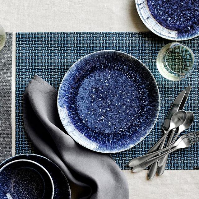 Cyprus Reactive Glaze Dinner Plates