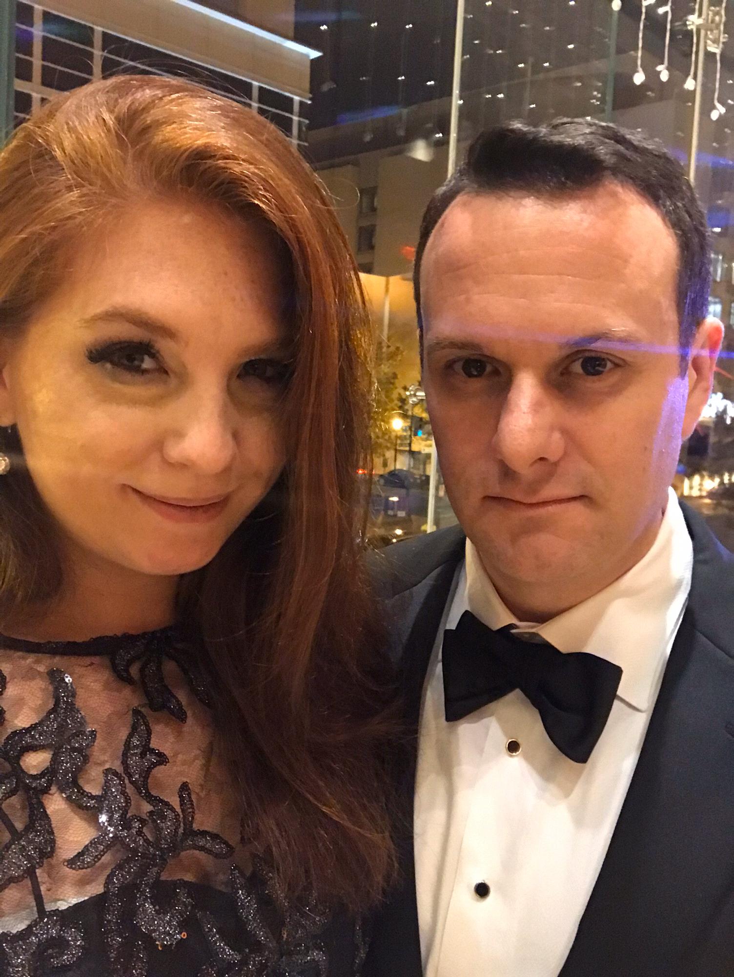 November 2018 - dressed up in black tie attire to enjoy our first of many galas together