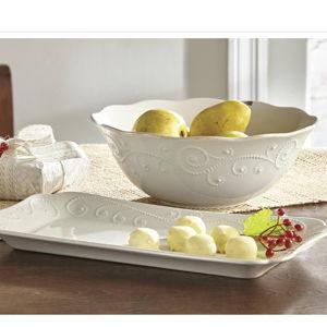 Lenox French Perle Serving Bowl, White -