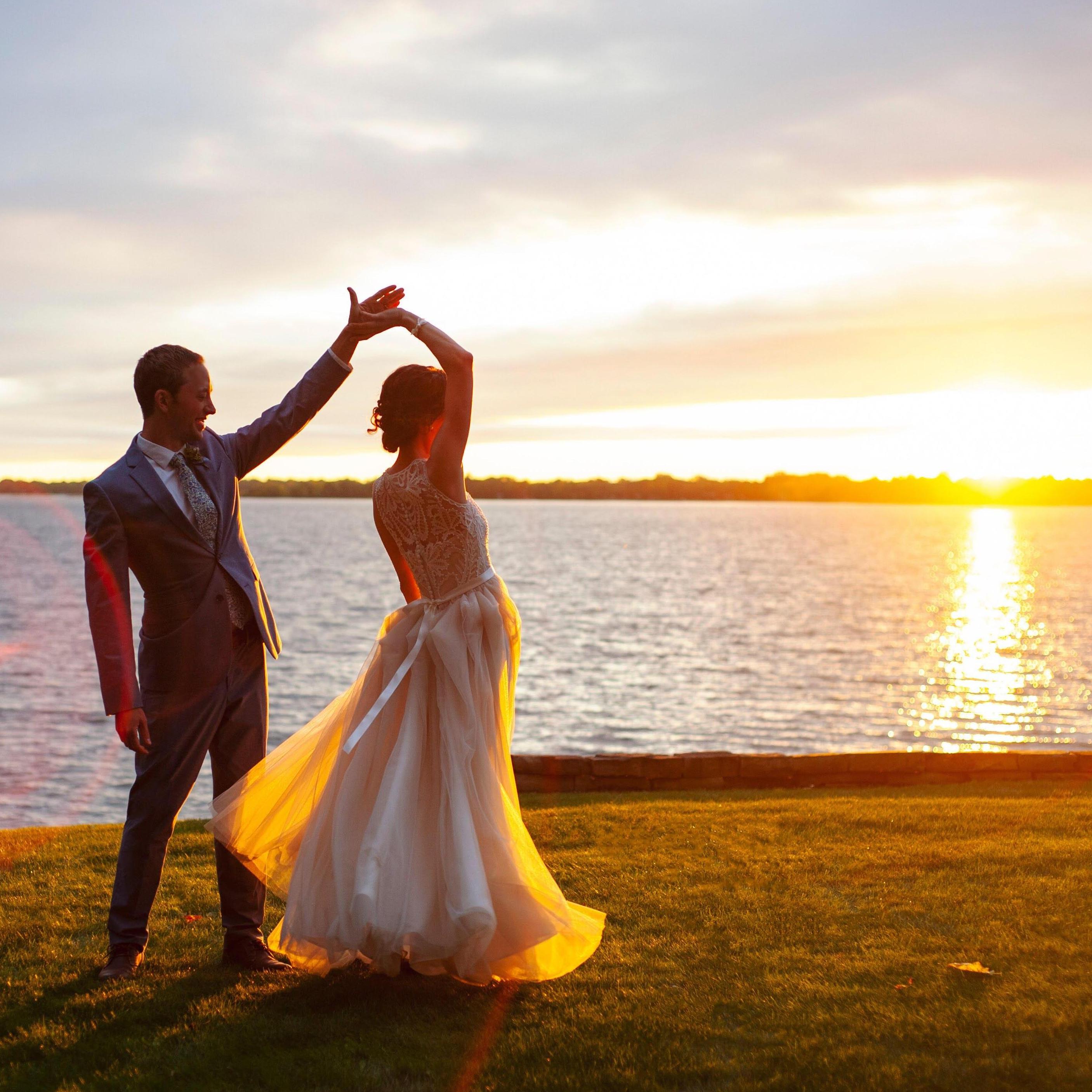 Dancing in the sunset