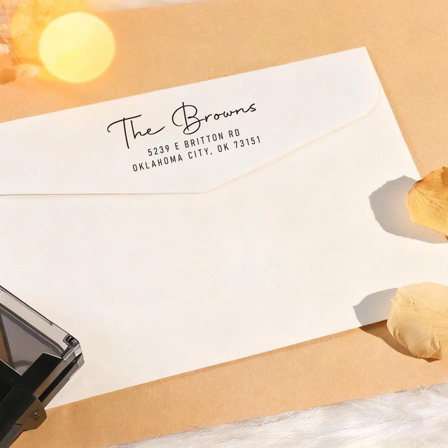 Personalized Return Address Stamp/Custom Home Address Self-Inking Stamp/Invitation Stamp/Wedding Stamp/Business Stamp/Housewarming Gift