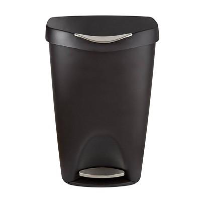 Umbra 13gal Brim Step Indoor Step Trash Can Black/Nickel