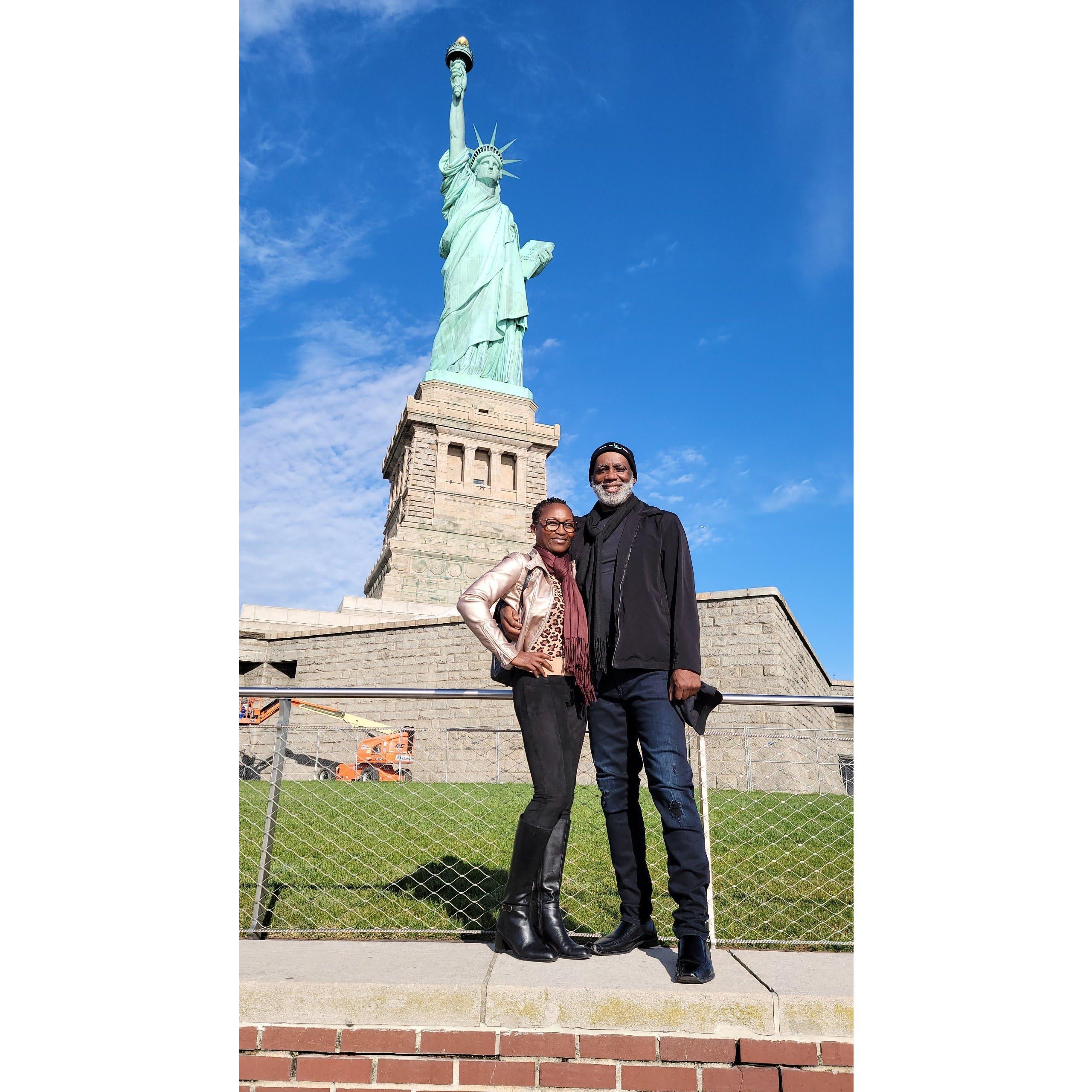 Visiting Liberty Island was the best day of our New York trip.